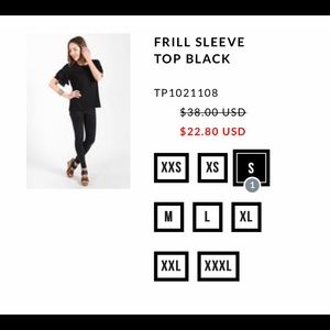 Frill sleeve Top